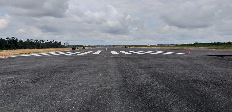 Completion of Runway Painting.