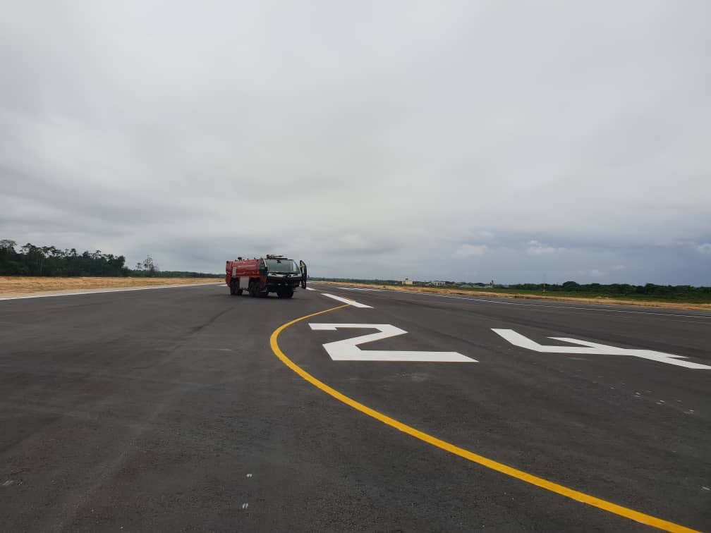Completion of Runway Painting.
