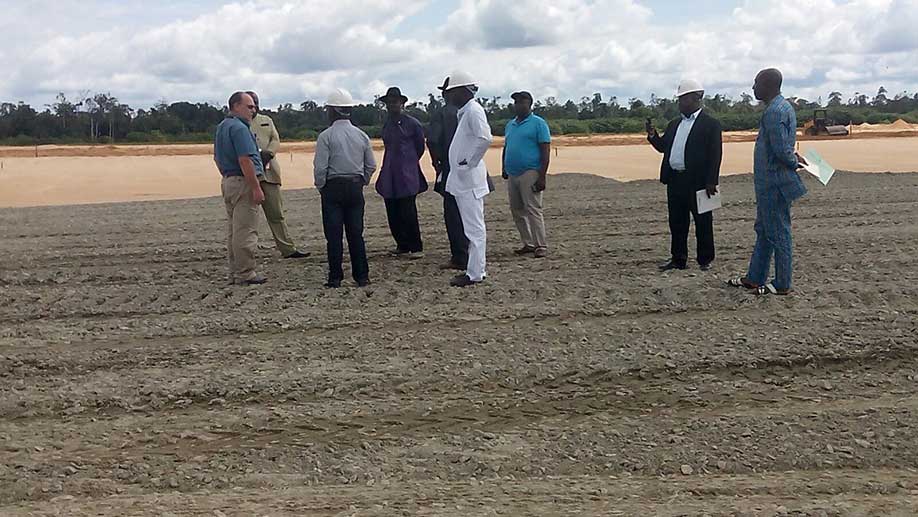 Site handover to our team of engineers by the Bayelsa State Government officials