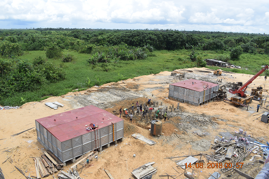  Installation of Ground Water Tanks.